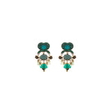 Mid Season Set, Green Beaded Lugh Earrings