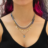 Mid Season Set, Blue - Gold Takala Necklace