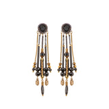Mid Season Set, Black Festive Zara Earrings