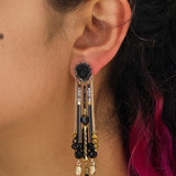 Mid Season Set, Black Festive Zara Earrings