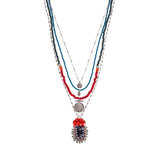 Mid Season Set, Beads - Metal Takoda Necklace