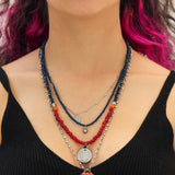Mid Season Set, Beads - Metal Takoda Necklace
