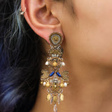 Gold Bohemian Earrings Gold Totem Set, Orla