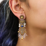 Elegant Earrings Gold Totem Set, Sancia