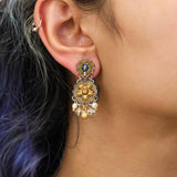 Gold Vibrant Earrings Gold Totem Set, Gilda