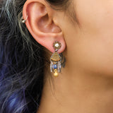 Small Earrings Gold Totem Set, Sacra