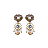 Gold Flower Earrings Gold Totem Set, Althea