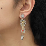 Metal Bloom Set, Braniva Earrings