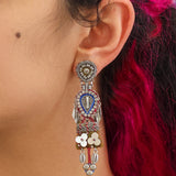 Twinkle Set, Unique Metal Earrings, Glowmetal