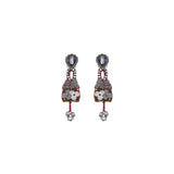 Twinkle Set, Artisan Metal Earrings, Platine