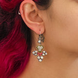 Twinkle Set, Casual Drop Earrings, Argent