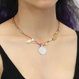 Metal Bloom Set, Yarika Necklace