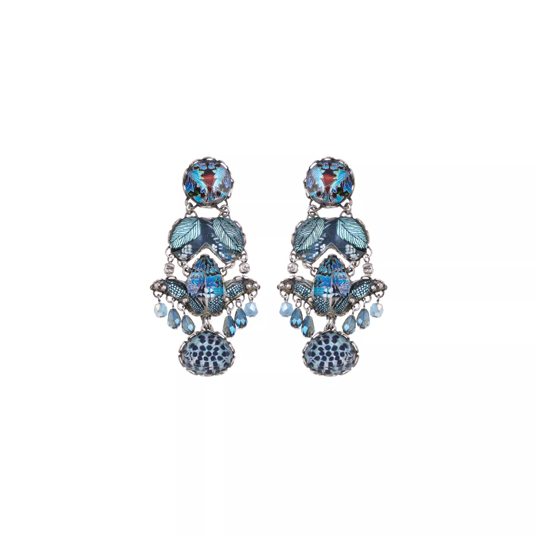 Blue Female Earrings Deep Sea Set, Kai