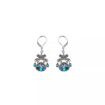 Blue Dangling Earrings Deep Sea Set, Cordelia