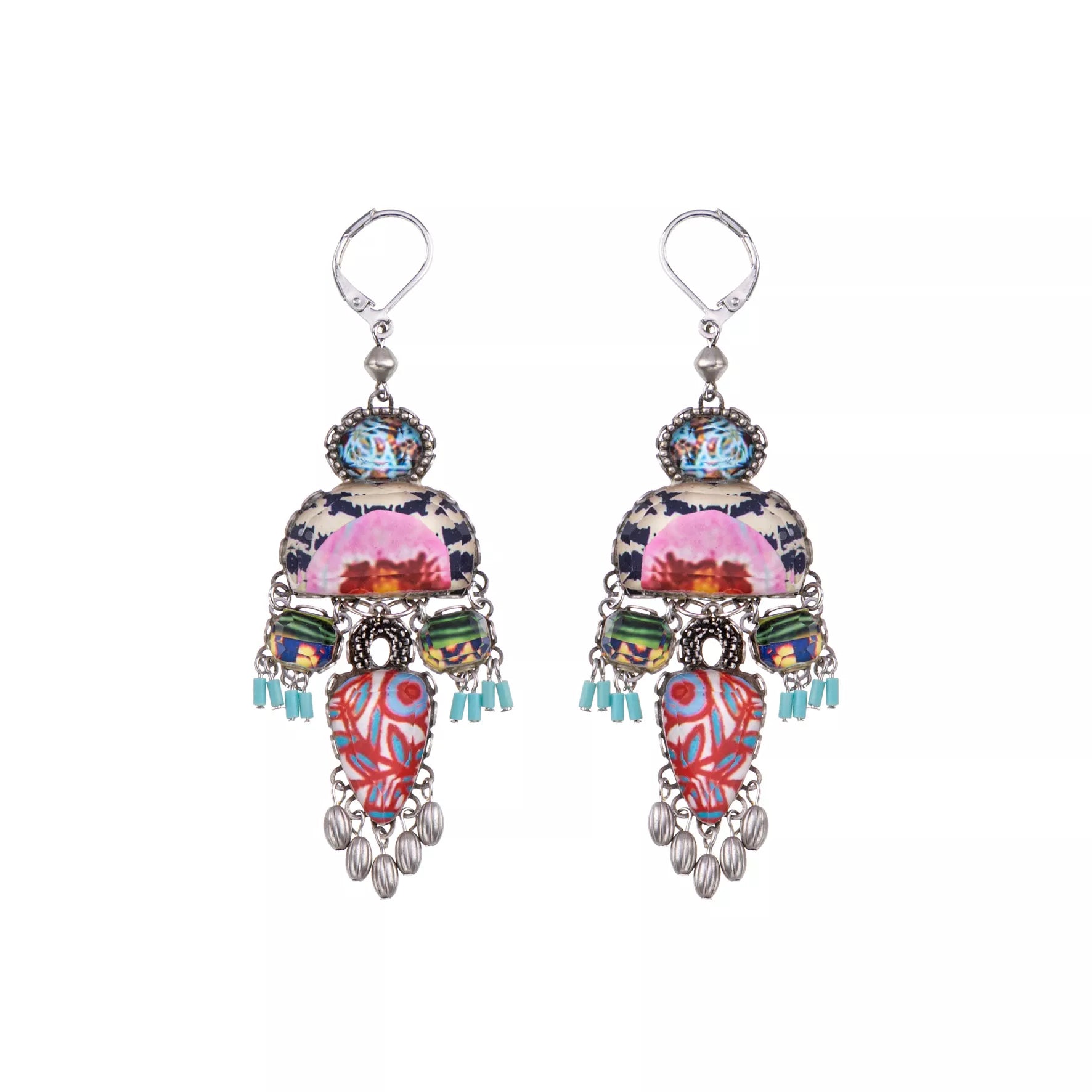 Colorful Dangling Earrings Carnival Set, Fiesta