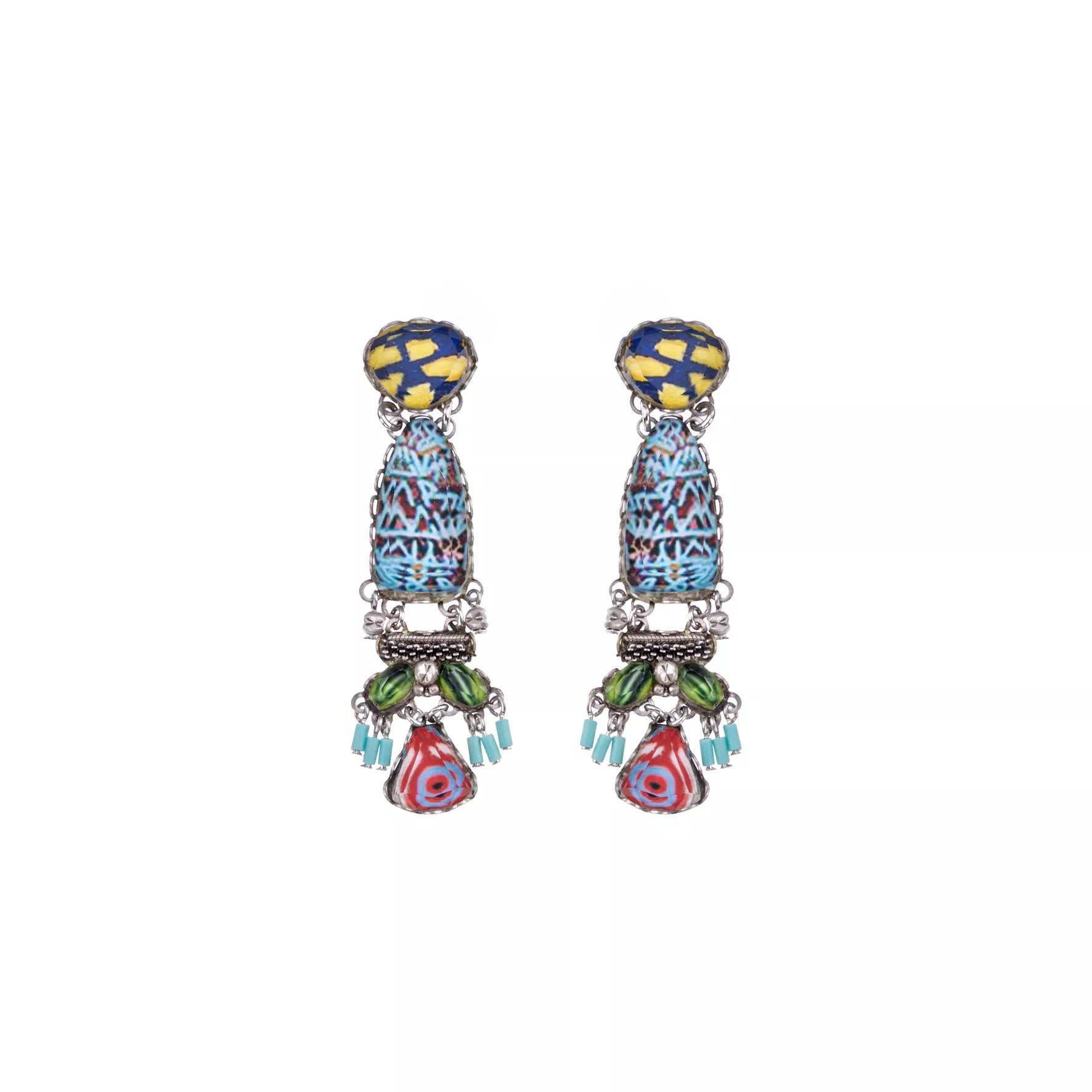 Colorful Long Earrings Carnival Set, Jubilee