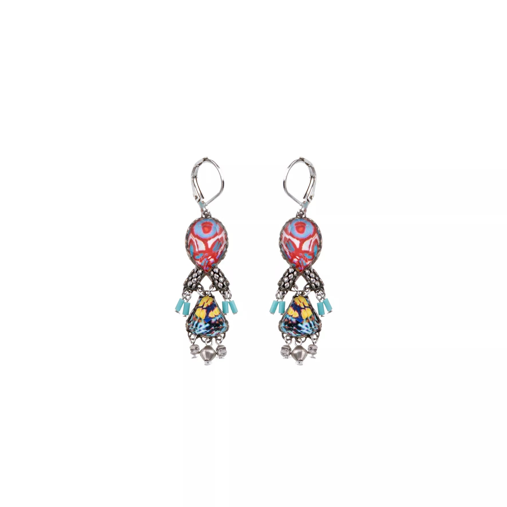 Colorful Dangling Earrings Carnival Set, Gala