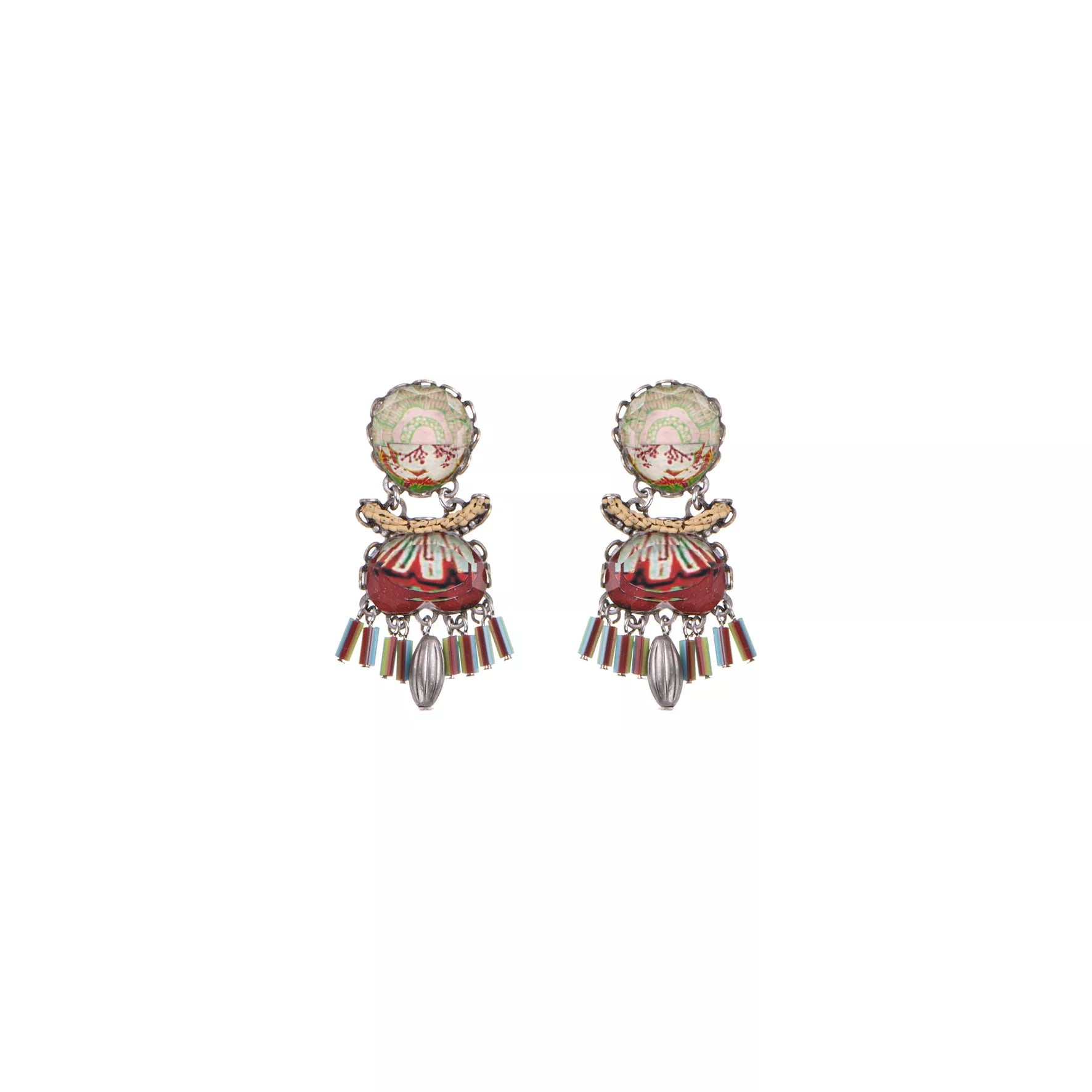 Pastel Casual Earrings Summer Fields Set, Mukti