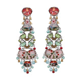 Elegant Earrings Flower Garden   Set, Dahlia