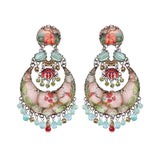 Bohemian Earrings Flower Garden   Set, Anemone