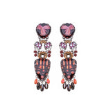Rosy Clay Set, Veloura Earrings
