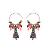 Rosy Clay Set, Rosocoa Earrings