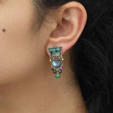 Emerald Reflection Set, Everelle Earrings