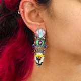 Candy Twist Set, Handmade Colorful Earrings, Treat