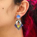 Candy Twist Set, Glass Earrings,Marshmallow