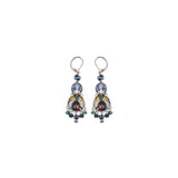 Candy Twist Set, Drop Colorful Glass Earrings, Lolly