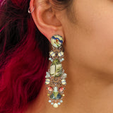 Neptune's Garden Set, Glamorus Glass Earrings, Laminaria