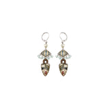 Neptune's Garden Set, Glass Hanging Earrings, Agar