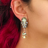 Neptune's Garden Set, Elegant Glass Earrings, Muzuka