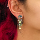 Neptune's Garden Set, Small Glass Earrings, Norl