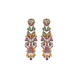 Sunflower Surprise Set, Colorful Glass Long Earrings, Ambe