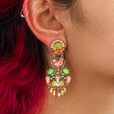 Sunflower Surprise Set, Artisan Glass Earrings, Joyful