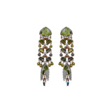 Forest Reflection Set,Long Glass Earring, Nori