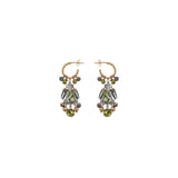 Forest Reflection Set,Glass Hoop Earring, Glon