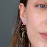 Forest Reflection Set,Glass Hoop Earring, Glon
