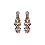 Amber Bloom Set,Glass Earring, Gourd