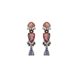 Amber Bloom Set,Long Glass Earring, Airi