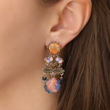 Amber Bloom Set, Earring, Rina