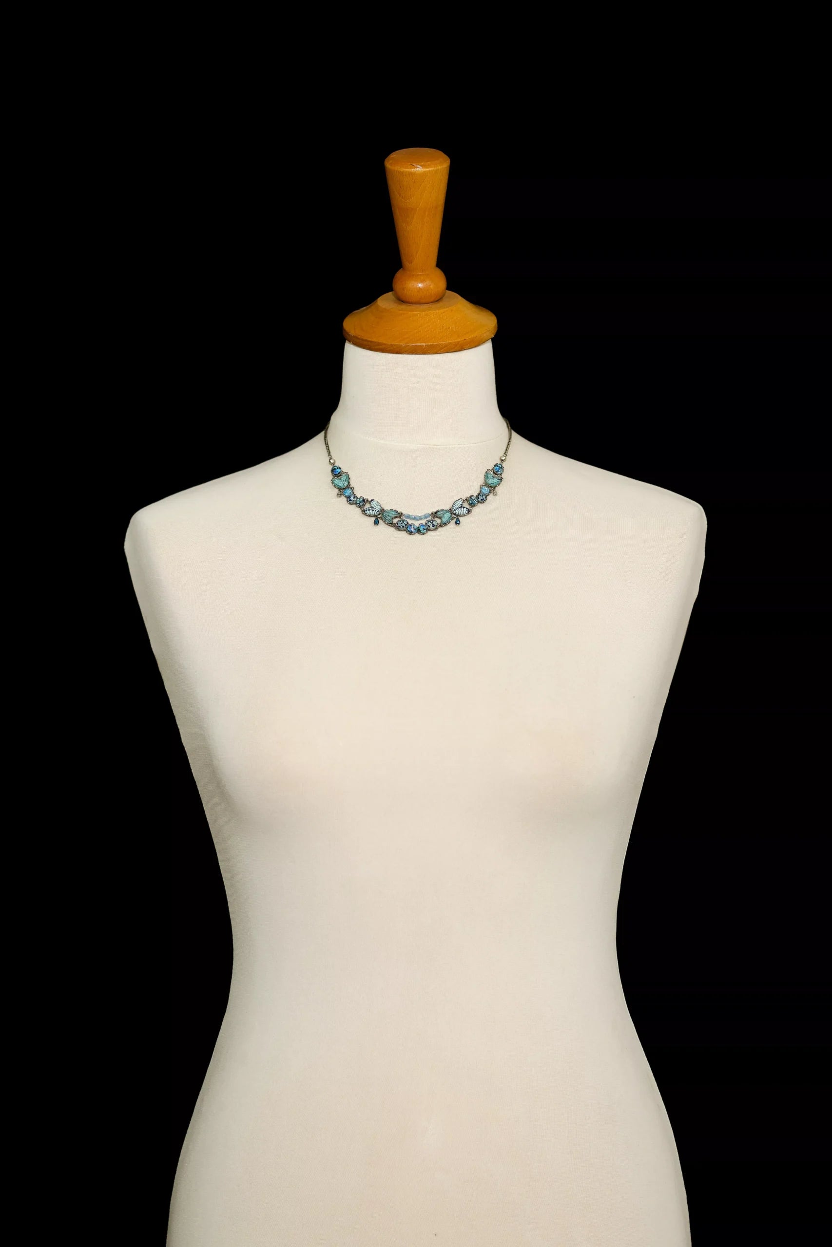 Blue Cassual Necklace Deep Sea Set, Talia jewelry bust R3486B