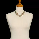 Pastel Festive Necklace Summer Fields Set, Frida jewelry bust R3493B