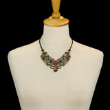 Red Bohemian Necklaces Oriental Hues Set, Aisling