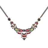 Red Artistic Necklaces Oriental Hues Set, Aiko