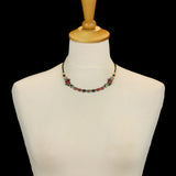 Red Graceful Necklaces Oriental Hues Set, Kerensa