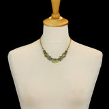 Green Elegant Necklaces Dusk Set, Glykeria