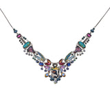 Candy Twist Set, Artistic Glass Necklace, Peppermint