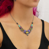 Candy Twist Set, Glass Necklace, Licorice